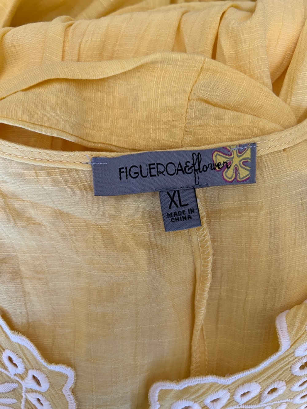 Yellow Embroidered Tie-Waist Maxi Dress - Picture 5 of 7